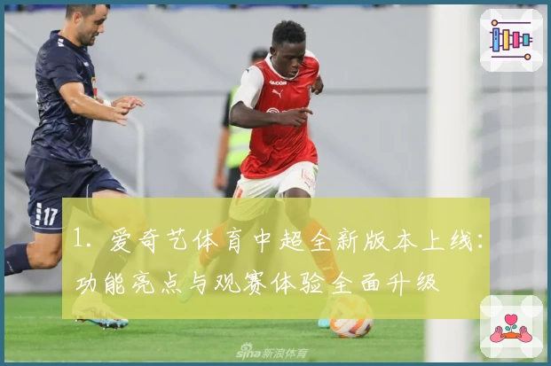 1. 爱奇艺体育中超全新版本上线：功能亮点与观赛体验全面升级